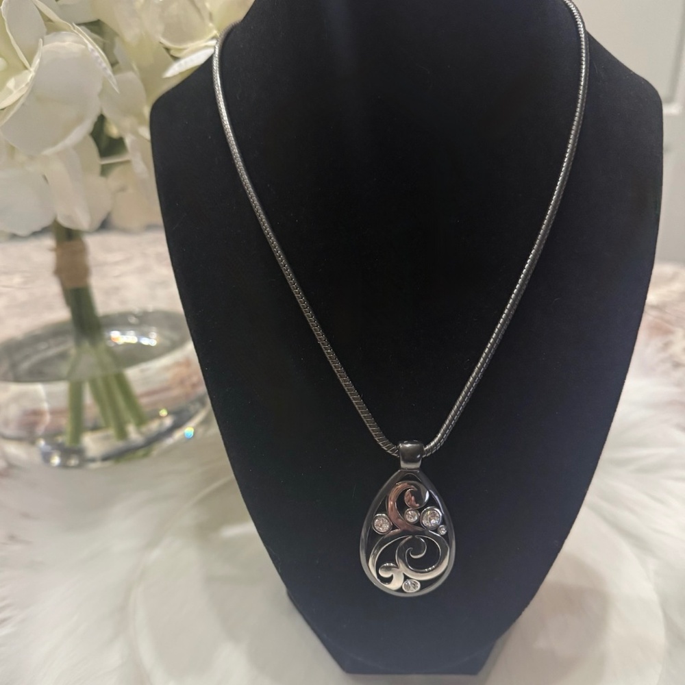 Brighton Gunmetal Contempo Necklace